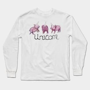 Unicorn Pigs Long Sleeve T-Shirt